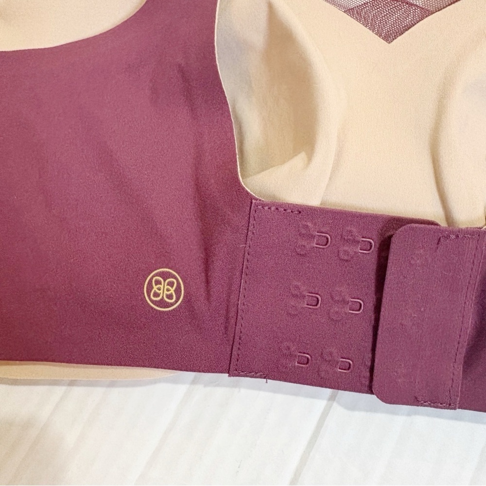 Honeylove Crossover Bra Size XL Fig Maroon Red Wireless Wireless Smoothing - Picture 10 of 14